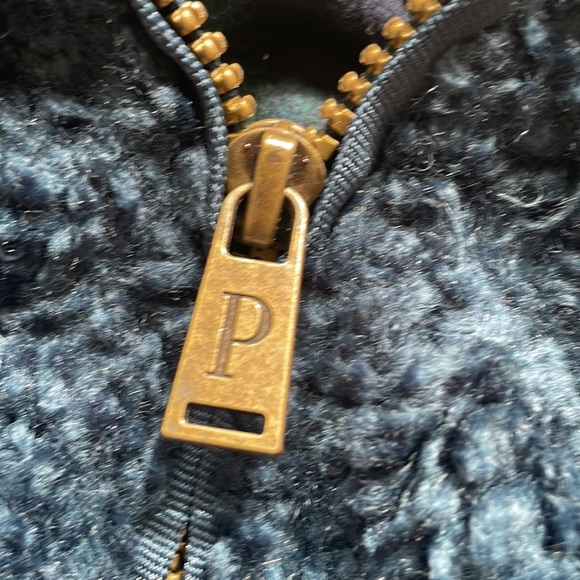 PENDLETON navy blue deep pile full zip Sherpa jacket - Picture 7 of 12